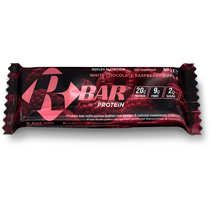 R-Bar (12x60g bars) - Short Dated March 2024 - White Chocolate Raspberry