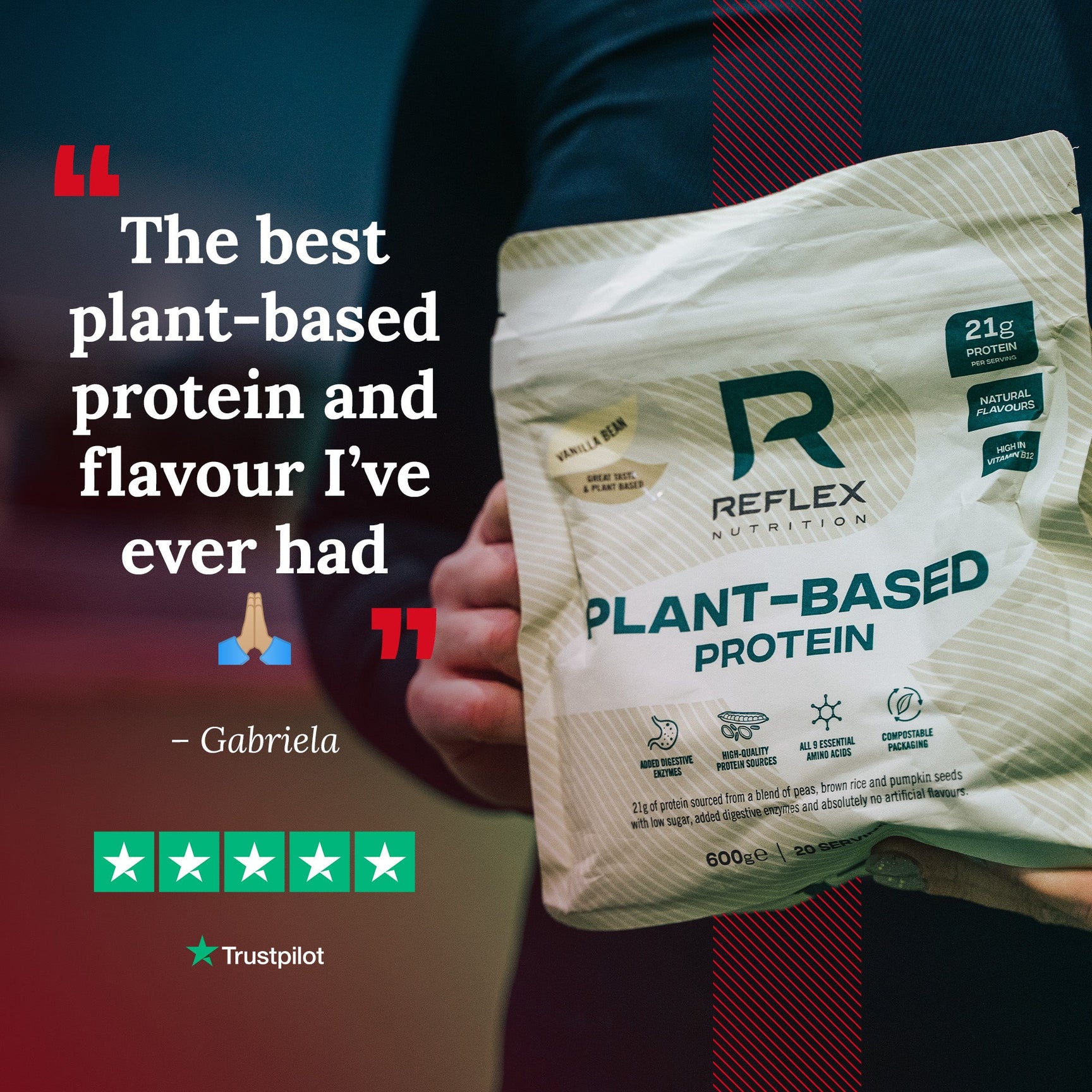 Unflavoured Plant-Based Protein Short Dated (EXP Sept 23)